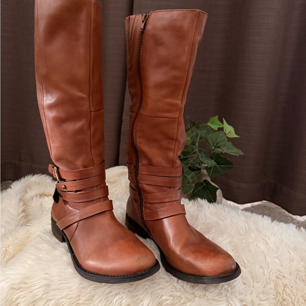 Albany Chestnut Heeled Boots